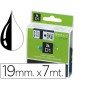 Fita Dymo D1 Preto-Branco 19 Mm x 7 Mt
