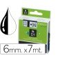 Fita Dymo D1 Preto-Branco 6 Mm x 7 Mt