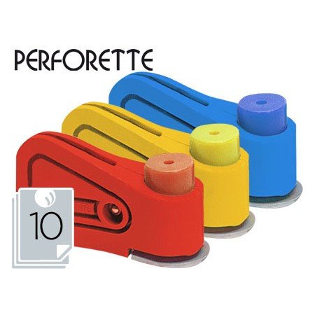 Furador 1 Furo Perforette Fura 10 Folhas