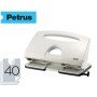 Furador Petrus 505 Metalico Cor Cinza 4 Puncoes Capacidade 40 Folhas