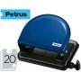 Furador Petrus 52 Metalico Capacidade 20 Folhas Azul