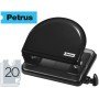 Furador Petrus 52 Metalico Capacidade 20 Folhas Preto