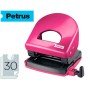 Furador Petrus 62 Wow Fucsia Metalizado Capacidade 30 Folhas