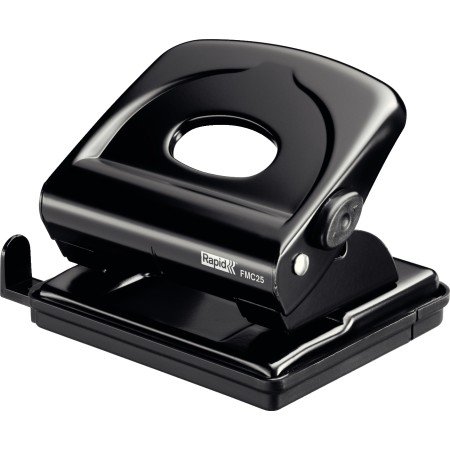 Furador Rapid Fmc25 Metalico Cor Preta Capacidade 25 Folhas
