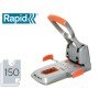 Furador Rapid Hdc150 Supreme Metalico/Abs Prata/Laranja Capacidade 150 Folhas