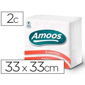 Guardanapo Celulose Amoos 33X33 Cm 2 Folhas Pack de 100 Unidades