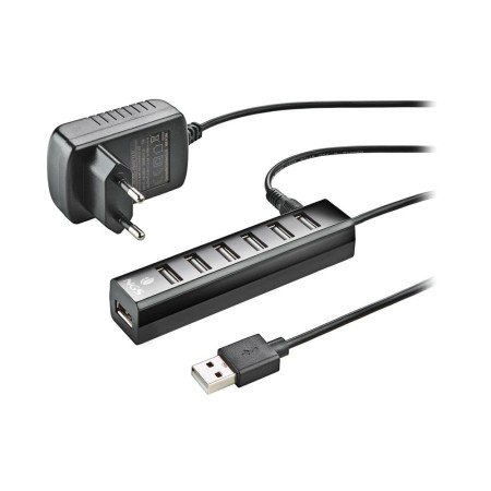 Hub Ngs Tiny 7 Portas com Adaptador de Corrente USB 2.0