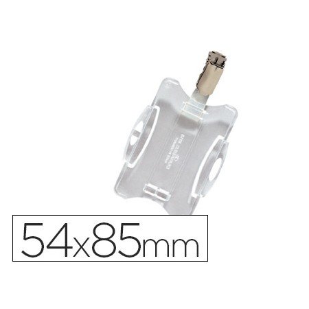 Identificador Durable com Clip Giratorio Uso Vertical/Horizontal 54X85 Mm