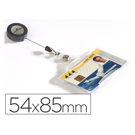 Identificador Durable com Cordao Extensivel Uso Vertical/Horizontal 54X85 Mm