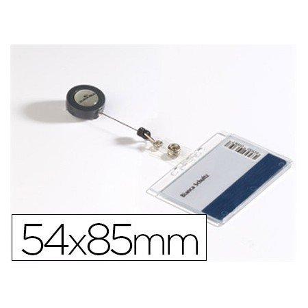 Identificador Durable com Cordao Extensivel Uso Vertical/Horizontal 54X85 Mm