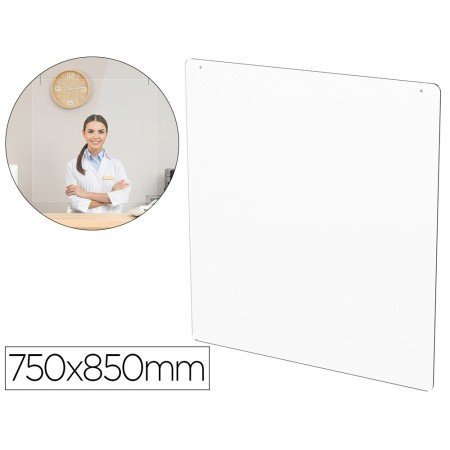 Janela de Proteção de Teto Para Mostrador Metacrilato 300 x 150 Mm Medidas 750 x 850 Mm
