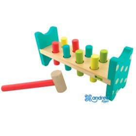 Jogo Andreutoys Banco Pica Cores 8 Barras 28,6X8X12,2 Cm