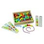Jogo Andreutoys Formas Para Enfiar + 10 Cordoes + 10 Modelos Caixa de 150 Unidades Sortidas