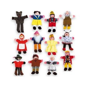 Jogo Andreutoys Marioneta de Mão Personagens Contos Infantis Sortidos 30Cm Caixa de 12 Unidades