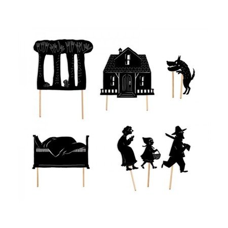 Jogo Mideer Fantoche de Sombra Capuchinho Vermelho