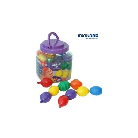 Jogo Miniland Maxichain 4 Contas Cores Sortidos