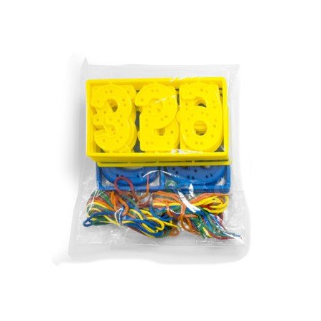 Jogo Miniland Numeros Para Coser 7 Cm 40 Peças + 20 Cordoes