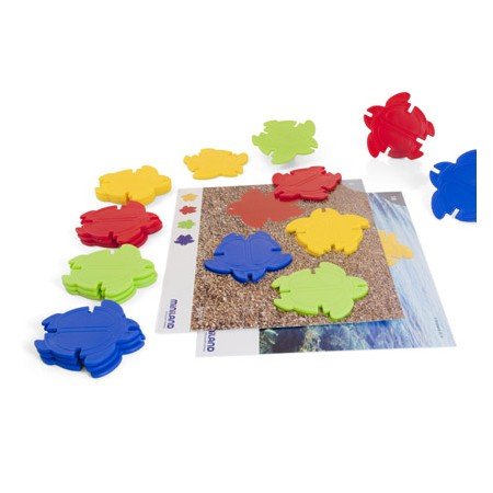 Jogo Miniland Tartarugas 20 Peças + 18 Atividades