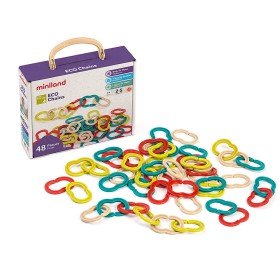 Juego Miniland Set de Eslabones 48 Piezas Material Eco Friendly 240X190X80 Mm
