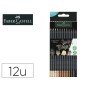 Lapis de Cor Faber Castell Black Edition Tons de Pele Caixa de 12 Unidades Cores Sortidas