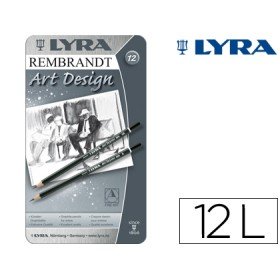 Lapis de Grafite Lyra Rembrand Art Design Caixa de 12 Graduacoes 6B-5B-4B-3B 2B-B-Hb-F-H-2H-3H-4H