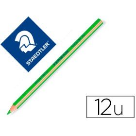 Lapis Fluorescente Staedtler Triangular Top Star Verde Caixa de 12 Unidades