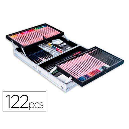 Maletin de Pinturas Daler Rowney Metalico 122 Piezas 347X94X240 Mm