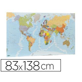 Mapa Parede Faibo Plastificado Enrolado 83X138 Cm