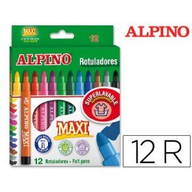 Marcador Alpino Maxi 12 Unidades