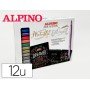 Marcador Alpino Metallic Lettering Dupla Ponta Estojo de 12 Unidades Cores Sortidas