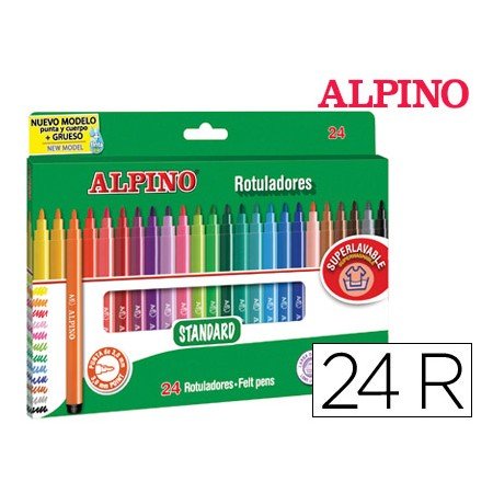 Marcador Alpino Standard Cajxa de 24 Cores