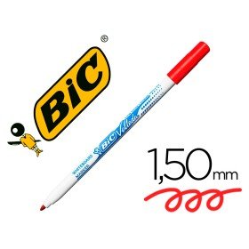 Marcador Bic Velleda Fino Para Quadro Ponta Redonda 1,5 Mm Vermelho