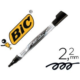 Marcador Bic Velleda Liquid Pocket Ponta Redonda 2,2 Mm Preto