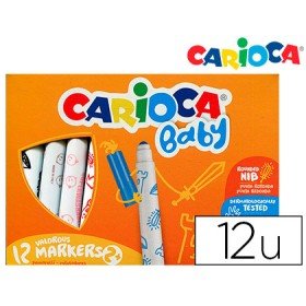 Marcador Carioca Baby 2 Anos Caixa 12 Cores Sortidas