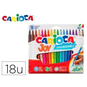 Marcador Carioca Joy Caixa de 18 Unidades Cores Sortidas