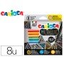 Marcador Carioca Metallic Ponta Fina Caixa de 8 Cores Sortidas