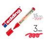 Marcador Edding 28 Para Quadro Branco Ecoline 90% Reciclado Cor Vermelho Ponta Redonda 1,5-3 Mm Recarregavel