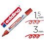 Marcador Edding Para Quadro Branco 660 Cor Vermelho Ponta Redonda 3 Mm Recarregavel