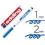 Marcador Edding Para Quadro Branco 661 Cor Azul Ponta Redonda 1-2 Mm Recarregavel