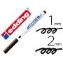 Marcador Edding Para Quadro Branco 661 Cor Preto Ponta Redonda 1-2 Mm Recarregavel