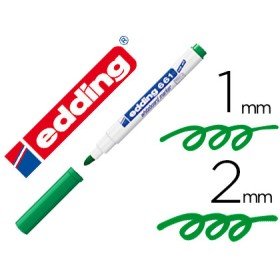 Marcador Edding Para Quadro Branco 661 Cor Verde Ponta Redonda 1-2 Mm Recarregavel