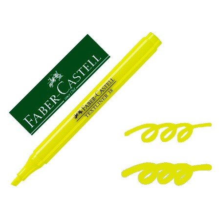Marcador Faber Fluorescente Textliner 38 Amarelo