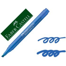 Marcador Faber Fluorescente Textliner 38 Azul