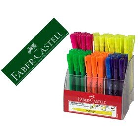 Marcador Faber Fluorescente Textliner 38 Expositor 54 Unidades Cores Soritdas