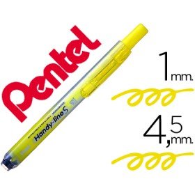 Marcador Fluorescente Pentel Sxs15 Retratil Amarelo