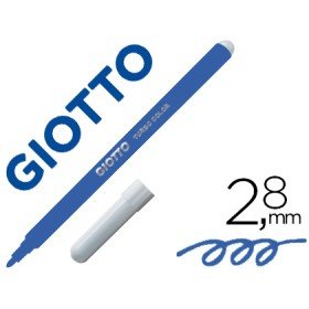 Marcador Giotto Turbo Color Lavavel com Ponta Bloqueada Unicolor Azul Escuro
