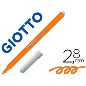 Marcador Giotto Turbo Color Lavavel com Ponta Bloqueada Unicolor Laranja
