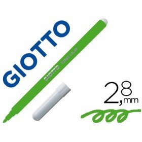 Marcador Giotto Turbo Color Lavavel com Ponta Bloqueada Unicolor Verde