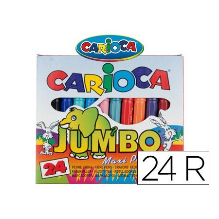 Marcador Jumbo Carioca 24 Unidades