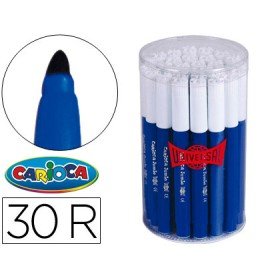 Marcador Jumbo Carioca Pote de 30 Unidades Azuis